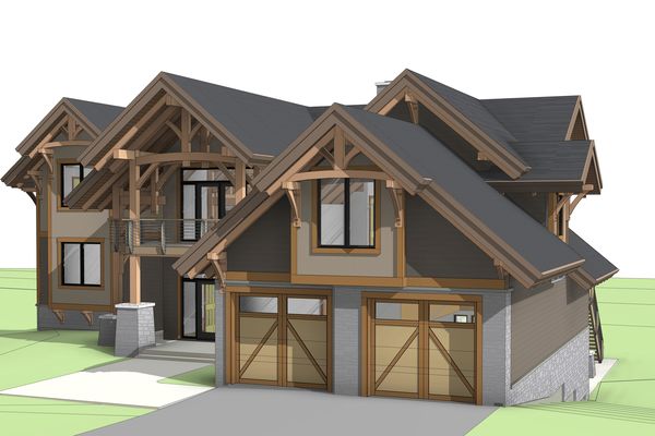 Osprey-Point-Invermere=British-Columbia-Canadian-Timberframes-Design-Front-Right-Elevation